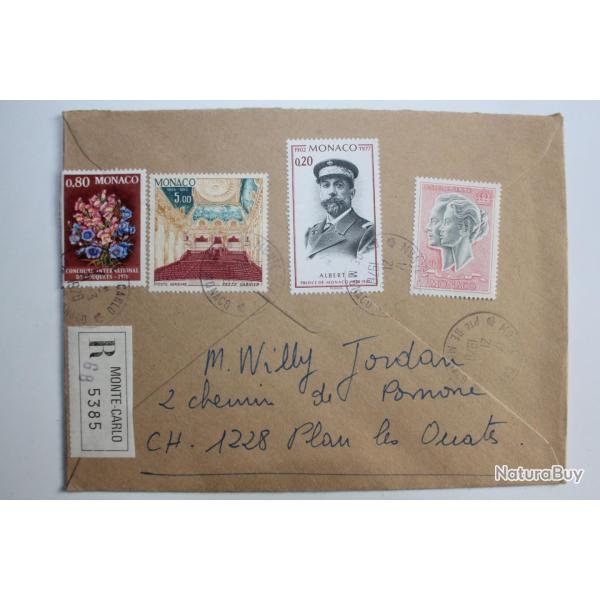 Enveloppe Monaco de monte Carlo � Suisse recommander 1978