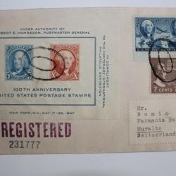 Timbre États Unis 100th anniversary united states postage 1947