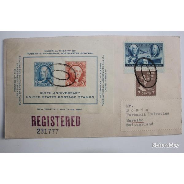 Timbre �tats Unis 100th anniversary united states postage 1947