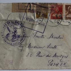 Enveloppe Ministère de la guerre poste et télégraphe 1915