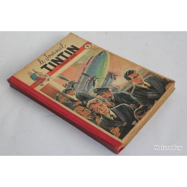 Le Journal de Tintin 9 Reliure �diteur �dition fran�aise 1951