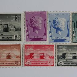 Timbres Belgique reine Elisabeth 1940 neufs