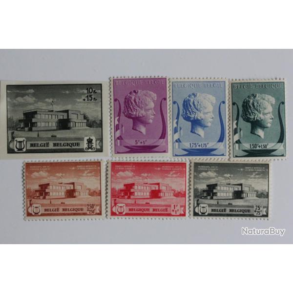 Timbres Belgique reine Elisabeth 1940 neufs