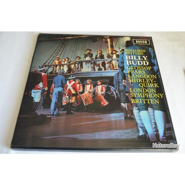 Vinyle 33T Coffret Classique Billy Budd  Benjamin Britten - Glossop,....