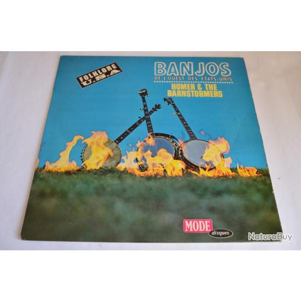 Vinyle 33T Bluegrass Homer & The Barnstormers Banjos de l'Ouest