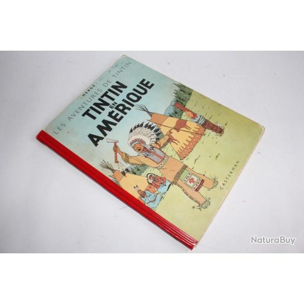 BD TINTIN Tintin en Am�rique B3 1949
