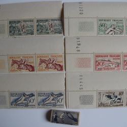 Timbres France sport 1938-1953 neufs Jeux Olympiques Football