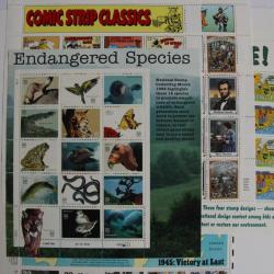 Feuilles Timbres États-Unis 1994-1995 neufs