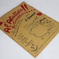 Album-souvenir A l'abattoir les cartellistes SENNEP Élections de 1928