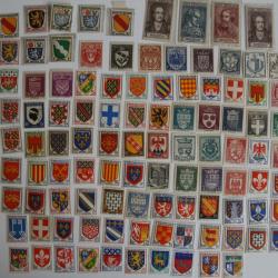 Timbres France Blason et Armoiries de villes neufs