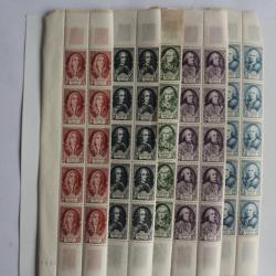 Timbres France en bande 1949 neufs