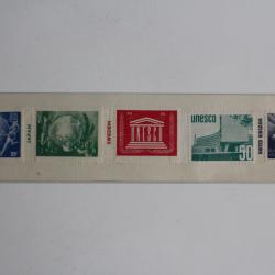 Timbres UNESCO neufs sur charnière
