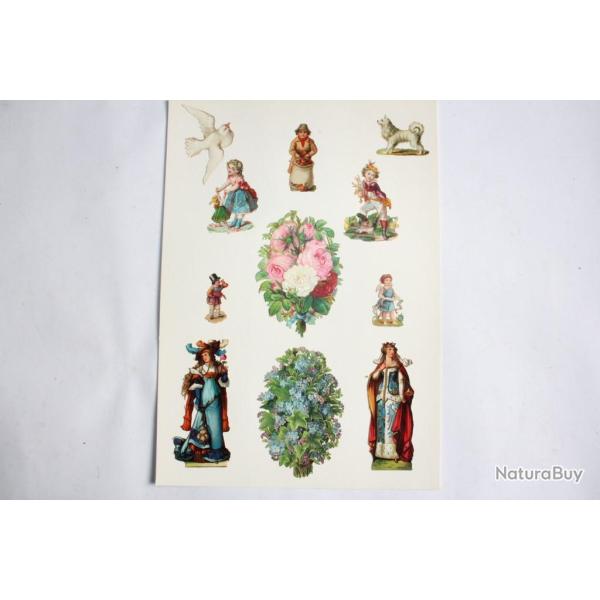 Images chromos gaufr�s d�coup�s Personnages Duchesse 1890