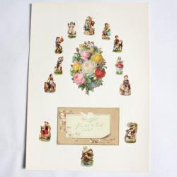 Images chromos gaufrés découpés 1890