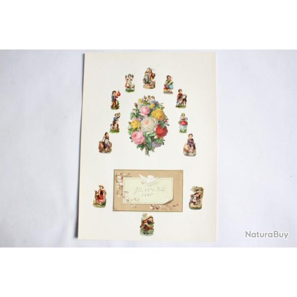 Images chromos gaufr�s d�coup�s 1890