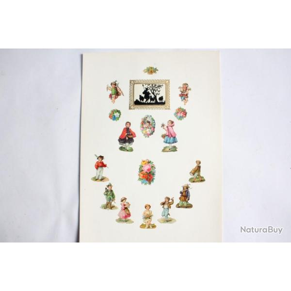 Images chromos gaufr�s d�coup�s 1890