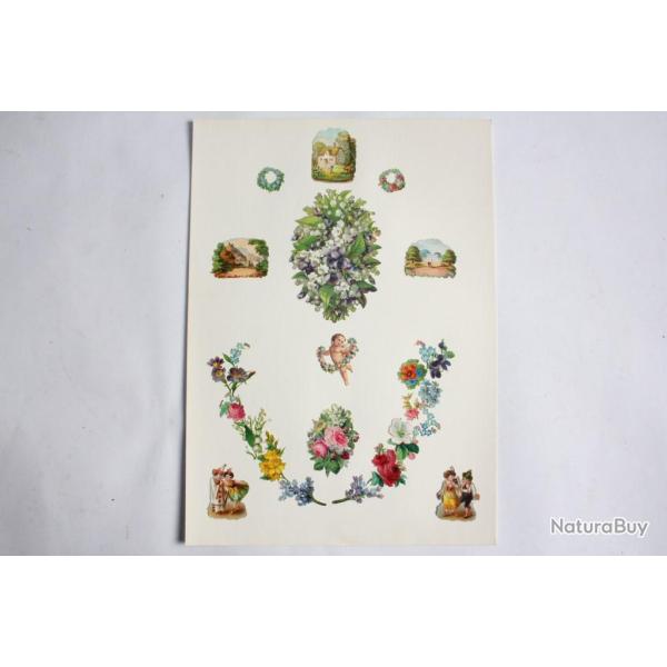 Images chromos gaufr�s d�coup�s 1890