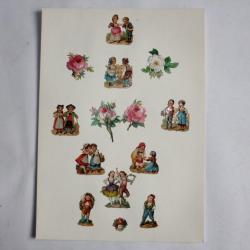 Images chromos gaufrés découpés 1890