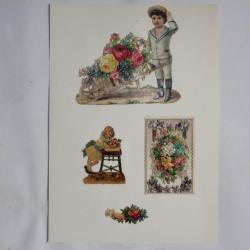 Images chromos gaufrés découpés 1890