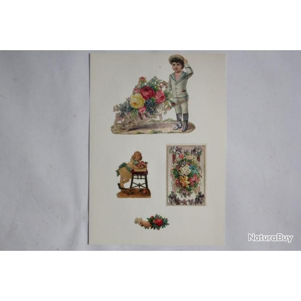 Images chromos gaufr�s d�coup�s 1890