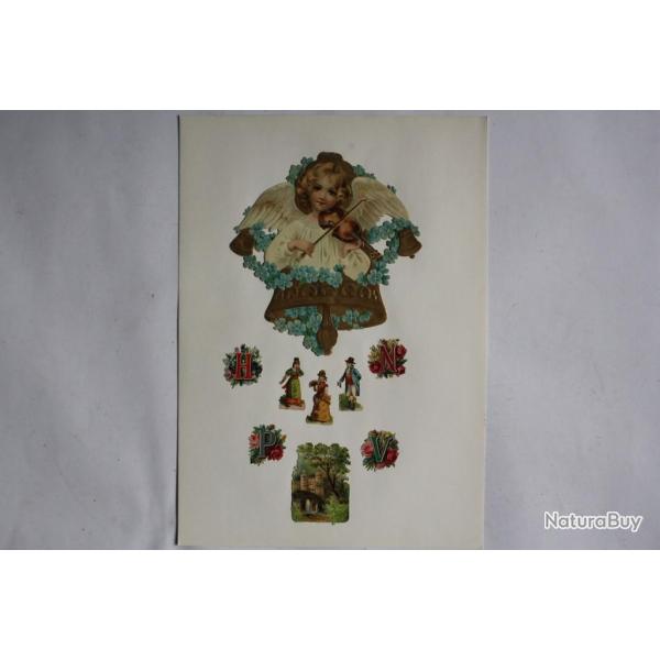 Images chromos gaufr�s d�coup�s Angelot 1890