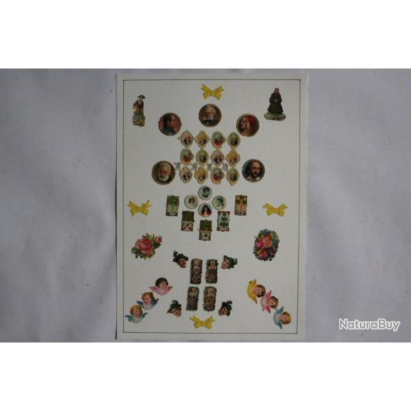 Images chromos gaufr�s d�coup�s Aristocrates allemands Angelots 1890