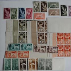 Timbres IFNI 1951-1954 série complètes neufs