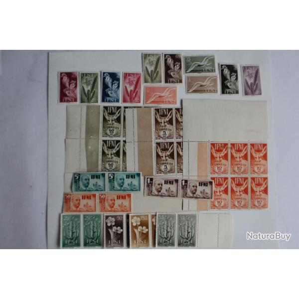 Timbres IFNI 1951-1954 s�rie compl�tes neufs