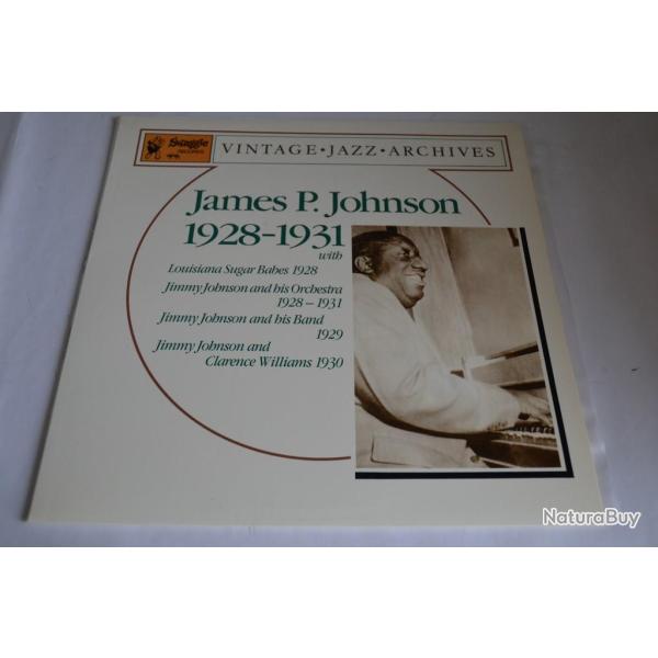 Vinyle 33T Jazz James P. Johnson* ?- James P. Johnson 1928-31