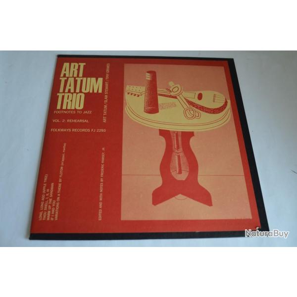 Vinyle 33T Jazz  Art Tatum Trio ?- Footnotes To Jazz Vol. 2: Rehearsal