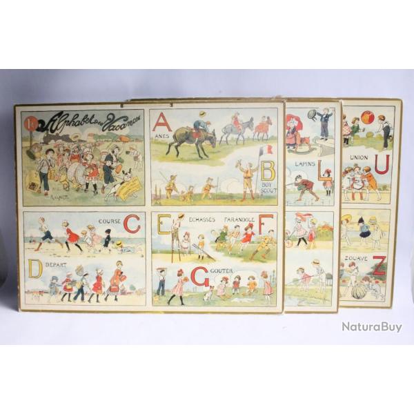 Panneaux �ducatifs Alphabet des vacances R. de Nezi�res