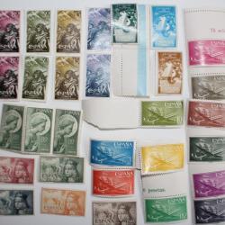 Timbres Espagne 1951 à 1956 série complètes neufs