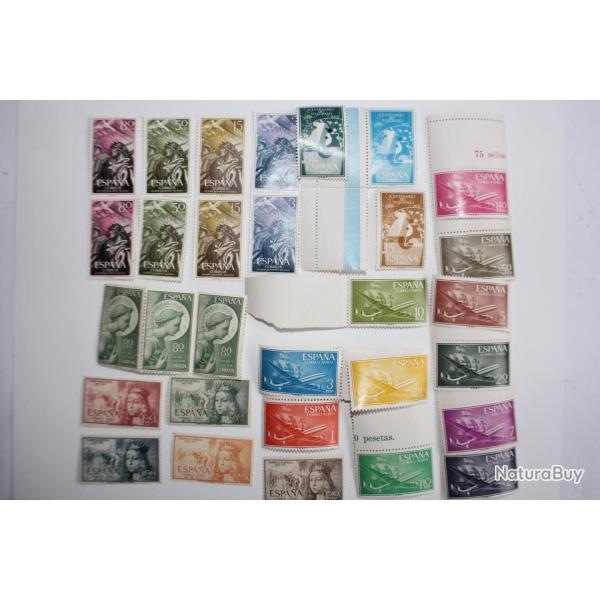 Timbres Espagne 1951 � 1956 s�rie compl�tes neufs