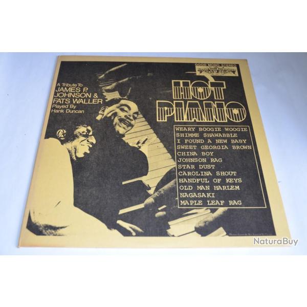 Vinyle 33T Jazz H. Duncan?-Hot Piano Rhythms-