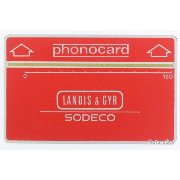 T�l�carte Landis & Gyr Phonocard Sodeco Allemagne 1st Thermal Band Trial