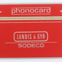 Télécarte Landis & Gyr Phonocard Sodeco Allemagne 1st Thermal Band Trial