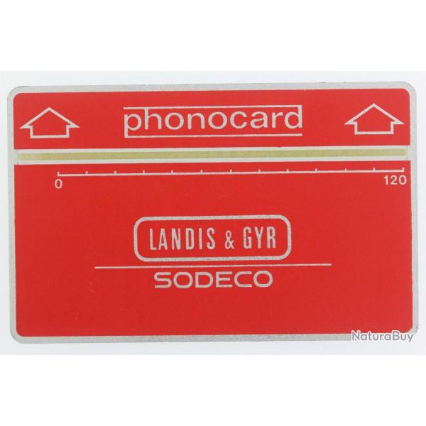 T�l�carte Landis & Gyr Phonocard Sodeco Allemagne 1st Thermal Band Trial