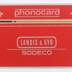 Télécarte Landis & Gyr Phonocard Sodeco Allemagne 1st Thermal Band Trial