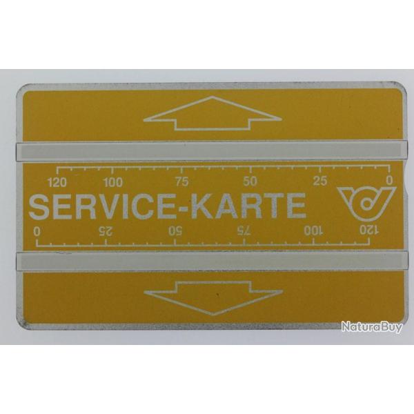 T�l�carte de service Landis & Gyr Service-Karte 341K Autriche