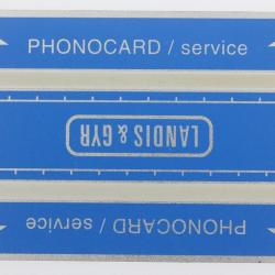 Télécarte de service Phonocard 17 Landis & Gyr 106K Maroc 1991