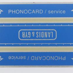 Télécarte de service Phonocard 17 Landis & Gyr 106K Maroc 1991