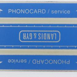 Télécarte de service Phonocard 17 Landis & Gyr 106K Maroc 1991
