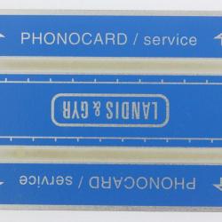 Télécarte de service Phonocard 17 Landis & Gyr 106K Maroc 1991