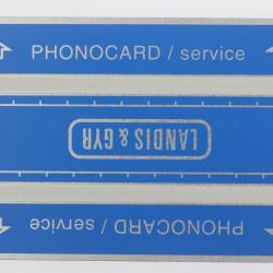 Télécarte de service Phonocard 17 Landis & Gyr 106K Maroc 1991