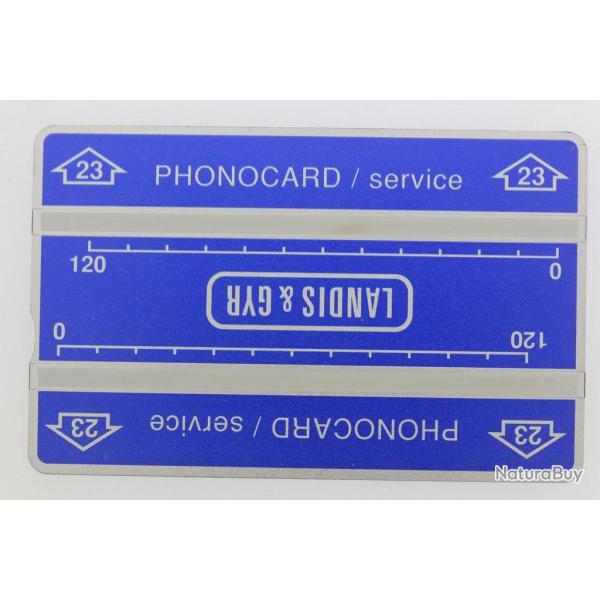 T�l�carte de service Phonocard 23 Landis & Gyr 704L Tha�lande