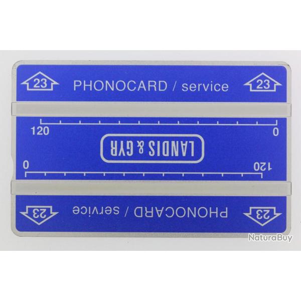 T�l�carte de service Phonocard 23 Landis & Gyr 704L Tha�lande