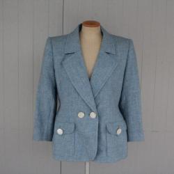 FRANCESCO FILITI Veste femme laine bleue T40