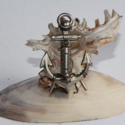 Thermomètre Souvenir du Havre Coquillages Ancre