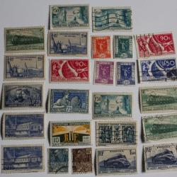 Timbres France lot 1927-1939 sur les expositions internationale