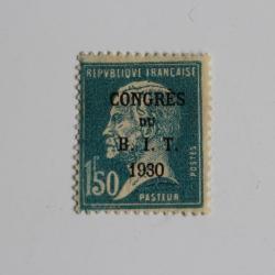 Timbre France 1930 pasteur avec surcharge du BIT neuf